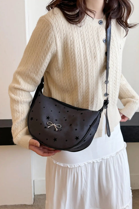'Jolene' Bowknot Polyester Crossbody Bag - Celes Fashion